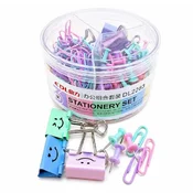 Set spajalica ICU-8305 s papirnatim spajalicama i cepovima za plocu, u pastelnim bojama