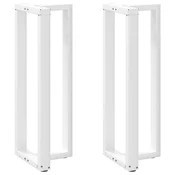 Noge za barski stol T-oblika 2 kom Bijele 40x35x(110-111) cm Celik