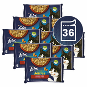Vrečke FELIX Sensations Sauces, okusen izbor hran v želatini 36x85 g