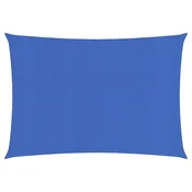 Jedro za zaštitu od sunca 160 g/m2 pravokutno plavo 3x4,5m HDPE
