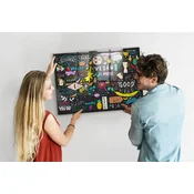 tulup.si Magnetna steklena tabla Abstraktni napisi 100x70 cm