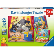 Ravensburger Puzzle Živali na odru 3x49 kosov