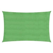 Vidaxl Senčno jadro 160 g/m2 svetlo zeleno 4x7 m HDPE