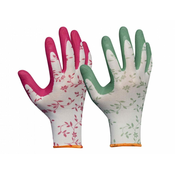 GEBOL Delovne rokavice FLOWER DUO velikosti 8, 2 para