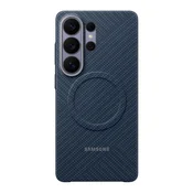 Samsung S26 Ultra SAMSUNG magnetska silikonska futrola za telefon, uzorak od karbona, ljubicasta