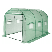 slomart Rastlinjak iz folije 6 m2 300 x 200 cm 6 oken zelen