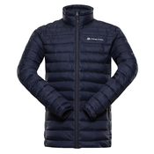 Dark blue mens winter quilted jacket ALPINE PRO GOREM