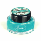 Aladine Kaligrafsko črnilo IZINK CALLI & CO - kovinsko nebesno modro, 15 ml