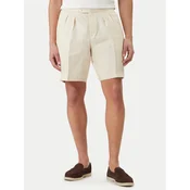 BOSS Kratke hlače iz tkanine H-Perin 50561858 Bež Tapered Fit