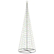 Vidaxl Spiralna LED novoletna jelka s podstavkom EKENAS 400 cm 588 LED