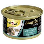 GIMPET ShinyCat piletina i škampi 70g