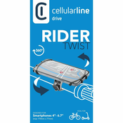 CellularLine Nosilec za kolo Rider Twist, 360, črn