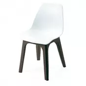 Baštenska stolica plasticna Ipae-Progarden Eolo - Belo-braon