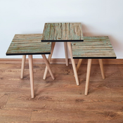HANAH HOME Set 3 stocica 3Shp125 Green