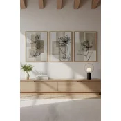 Wallxpert Slika Huhu714, 50 x 70cm, 3 dela