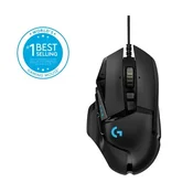 Miš LOGITECH Gaming G502 Hero RGB, opticki, 25600dpi, crni, USB
