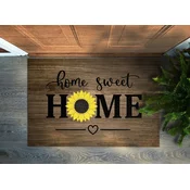 tulup.si Predpražnik za vrata Home sweet home Sončnica 150x100 cm