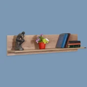 Hanah Home Zidna polica Raf-11-Tt-1, 120x25x20 cm, Svetlo-orah