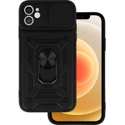 Defender Slide Ovitek za iPhone 12/12 Pro - Črna