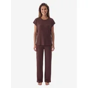 Penti Pižama Pyjama-Sets kostanj rjava