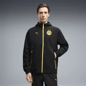 Borussia Dortmund PUMATECH Woven Full-Zip Jacket Men, Clothing, Black/Faster Yellow, 3XL