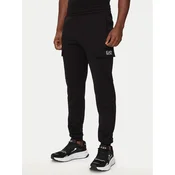 EA7 Emporio Armani Spodnji del trenirke 8NPP67 PJVRZ 1200 Črna Regular Fit