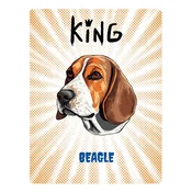 shumee KROŽNIK KING BEAGLE - 20x28 cm