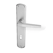 Vratno okovje ACT Monte HR (F9), gonilka levo/krogla, Odprtina za cilindrični vložek PZ, AC-T F9 (aluminij, nerjavno jeklo), 72 mm