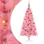 Božicno drvce s 150 LED svjetlima Ružicasta 150 cm PVC
