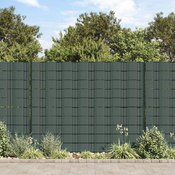 VIDAXL zasebna tkana PVC ograja (70x0.19m), zelena