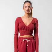 ZOE Commit Wrap Top, Red, (20491314)