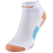 Carape za tenis Babolat Padel Quarter Socks 1P - white/canyon sunset