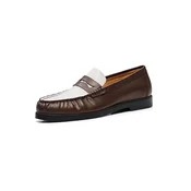 Bershka Natikači  čokolada / bela