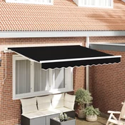 Zamjensko platno za tendu Crna 3 x 2,5 m Poliester