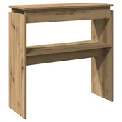 Vidaxl Konzolna mizica artisan hrast 80x30x80 cm inženirski les