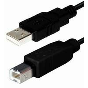 Transmedia USB 2.0 AB, Black, 1,8m