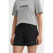 Kratke hlače New Balance za žene, boja: crna, s tiskom, visoki struk, WS41550BK