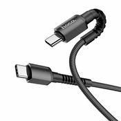 HOCO podatkovni kabel, USB-C, črn