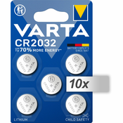 10x5 Varta electronic CR 2032 Lith. Coin Battery 06032 101 415