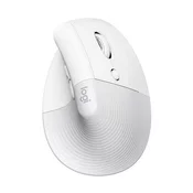 LOGITECH LOGITECH LIFT navpična bela desničarska Bluetooth USB 4000 DPI pisarniška miška, (21956904)