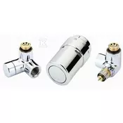 slomart Danfoss X-tra Collection desni set (dva ventila + glava) za kopalniške in dekorativne radiatorje