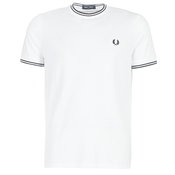 Fred Perry Majice s kratkimi rokavi TWIN TIPPED T-SHIRT Bela