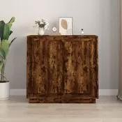 Vidaxl vidaXL Omarica dimljen hrast 80x34x75 cm Material na osnovi lesa