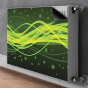 tulup.si Dekoracija za radiatorje Zelene črte 80x60 cm