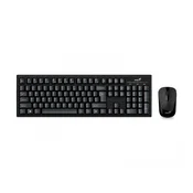 GENIUS Smart KM-8101 Set bežična tastatura i miš, USB, YU, Crna