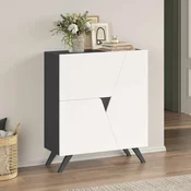 HANAH HOME Cipelarnik Venice White Anthracite