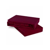 Posteljna rjuha bordo jersey EMI, Ponjava 160x200
