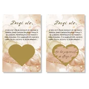 Personal Poročna kartica presenečenja/praskanka - Me boš pospremil do oltarja? - Peach Aquarell Barva: Zlati
