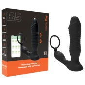 Mens Play - pametni potisni analni vibrator (črn)