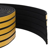vidaXL Samolepilni tesnilni trak za okna Črna 9 x 3 mm 25 m EPDM pena